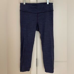 Outdoor Voices TechSweat Flex 7/8 Legging in Blue and Navy Heather, Medium
